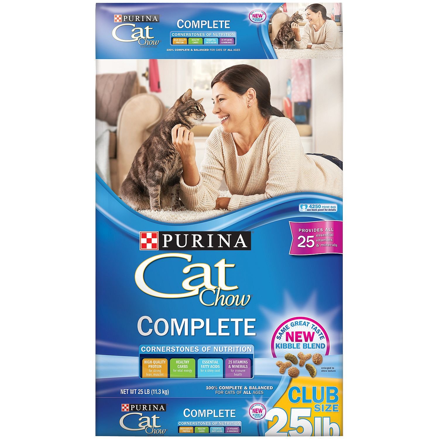 Purina Cat Chow Complete Dry Cat Food, 25 lb. Bag The Cat Site
