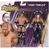 WWE Sting VS Triple H 2-Pack | WrestleMania Superstars, Approximately 6-Inch Figures, Iconic Accessory Included, Authentic WWE Detailing