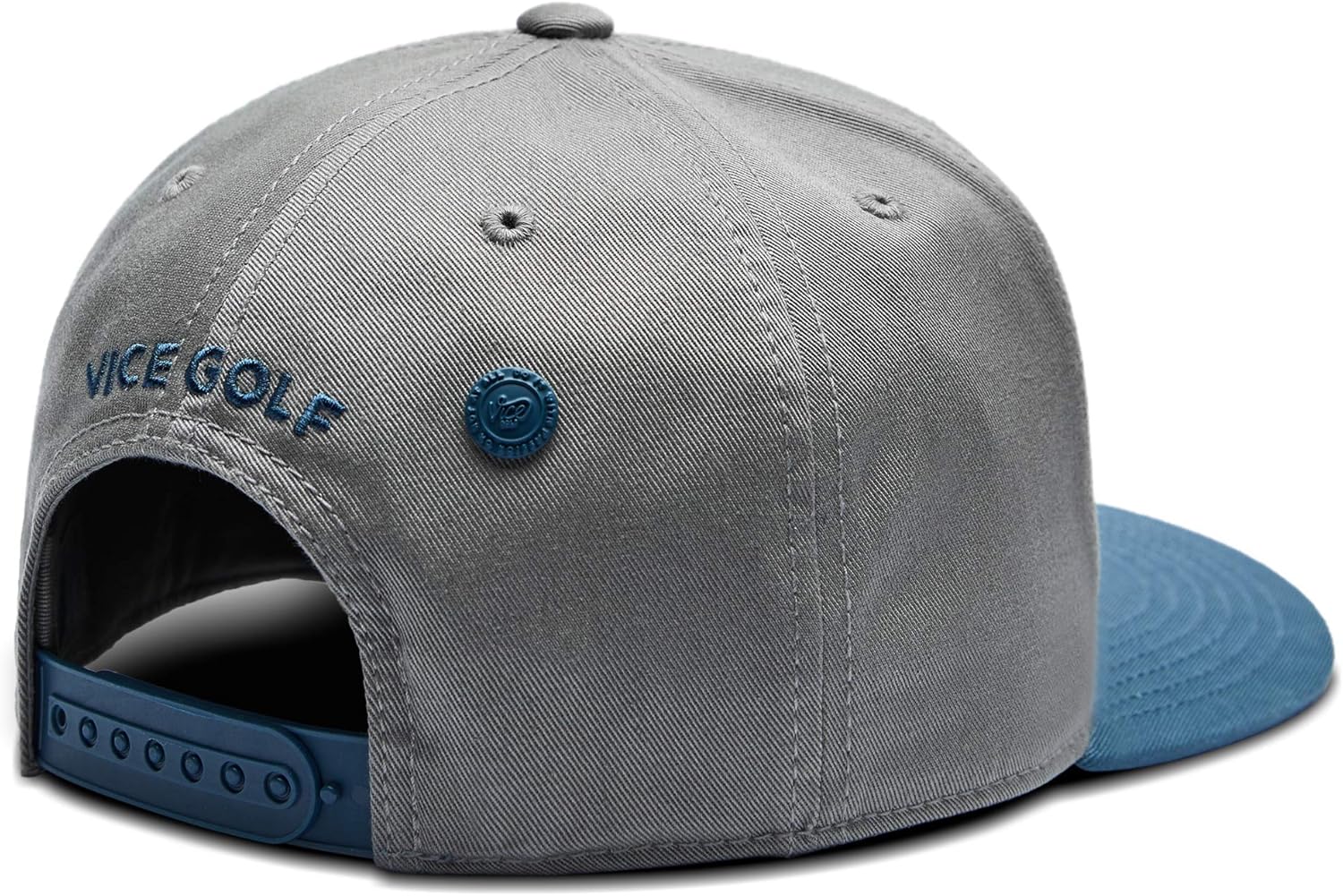 VICE Golf Crew Cap Blue/Grey | Golf Cap | One Size fits All | Unisex : Clothing