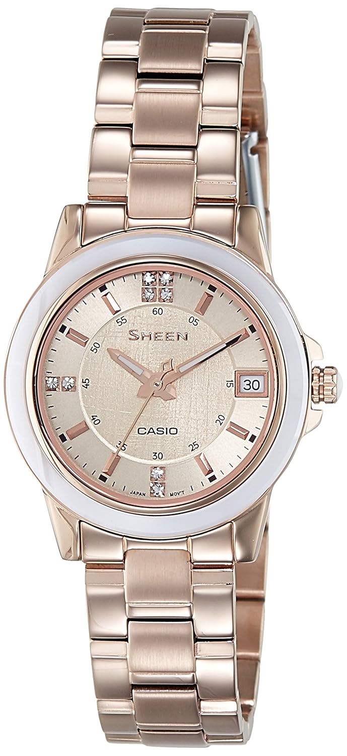 casio sheen pink gold