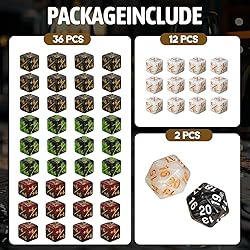 50 MTG Counters Dice Marble Bulk Spindown Life
