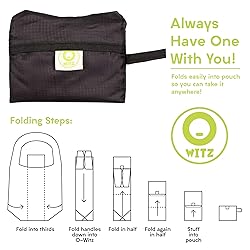 O-WITZ Reusable Grocery Bags | Vibrant Tote Bag For