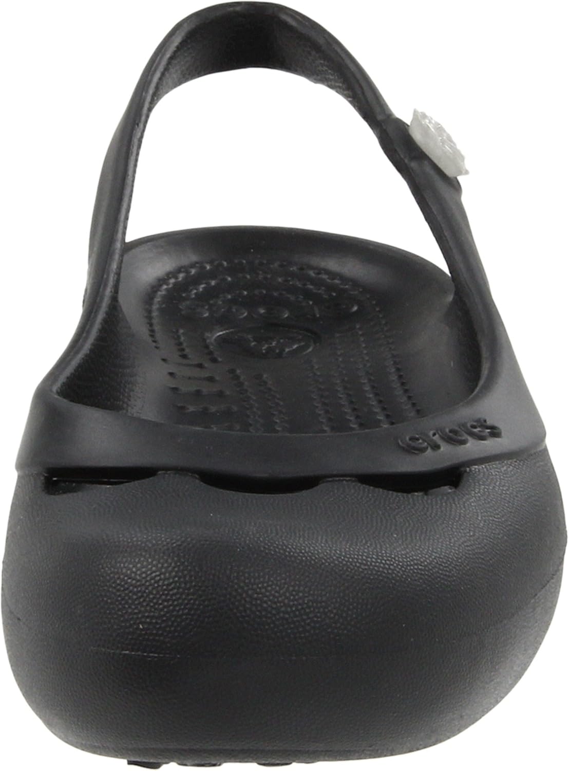 crocs women's jayna w black rubber ballet flats