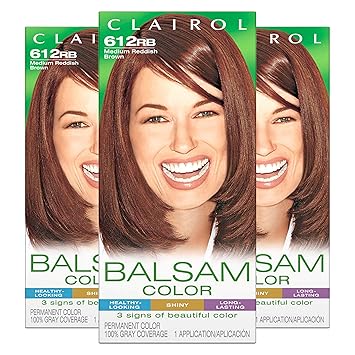 Amazon Com Clairol Balsam Permanent Hair Color 612rb Medium