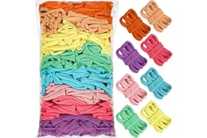 NAOZINEBI 600PCS Pastel Loom Loops Potholder Rainbow Weaving Loom Loops Potholder Loops Elastic Weaving Craft Mother's Day Gifts DIY Flexible Kit Colorful Weaving Crafts for Kids Adults DIY Crafts Supplies