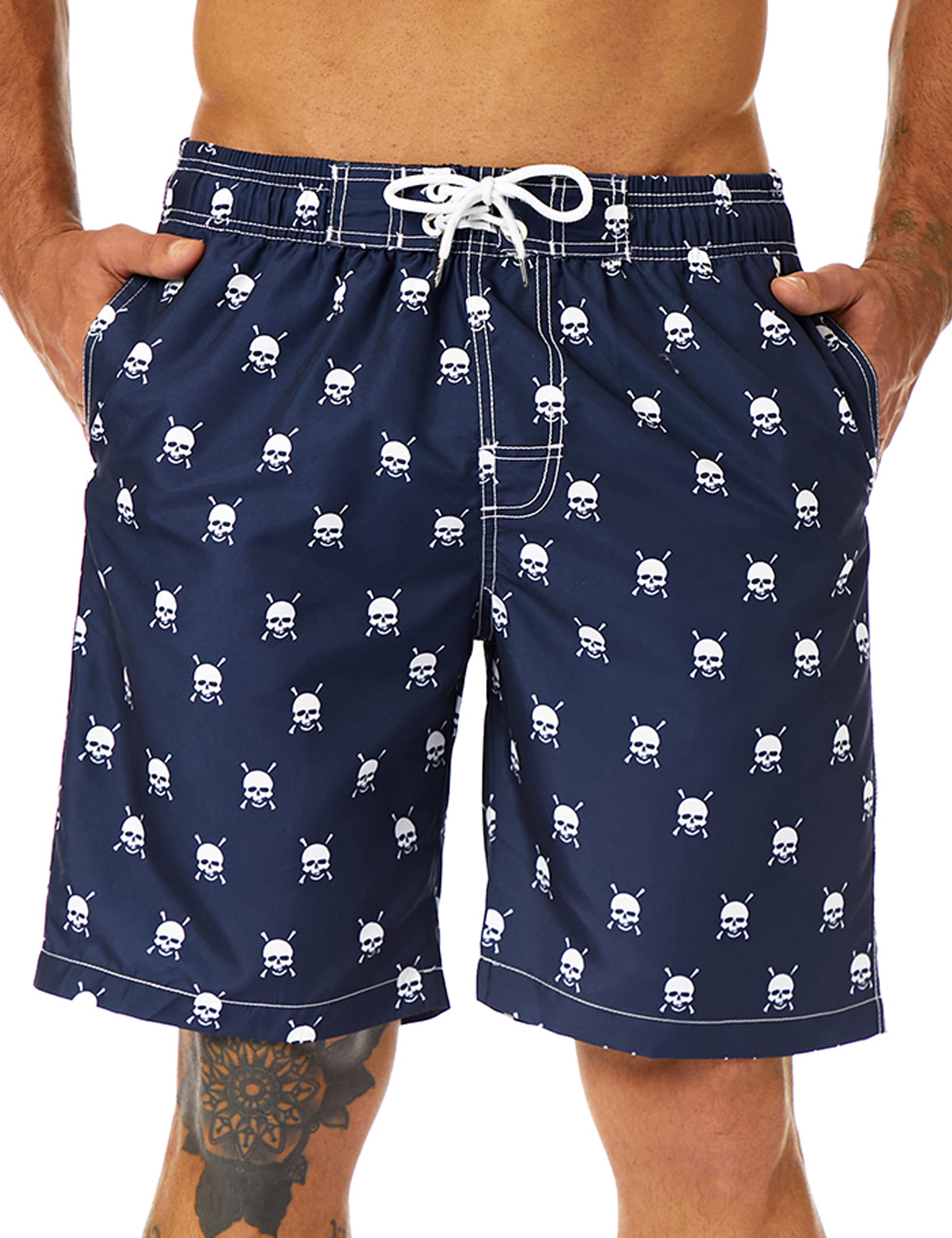 KAILUA SURF Mens Swim Trunks Long, Quick Dry Mens
