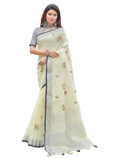 Amazon linen cotton sarees Outlet
