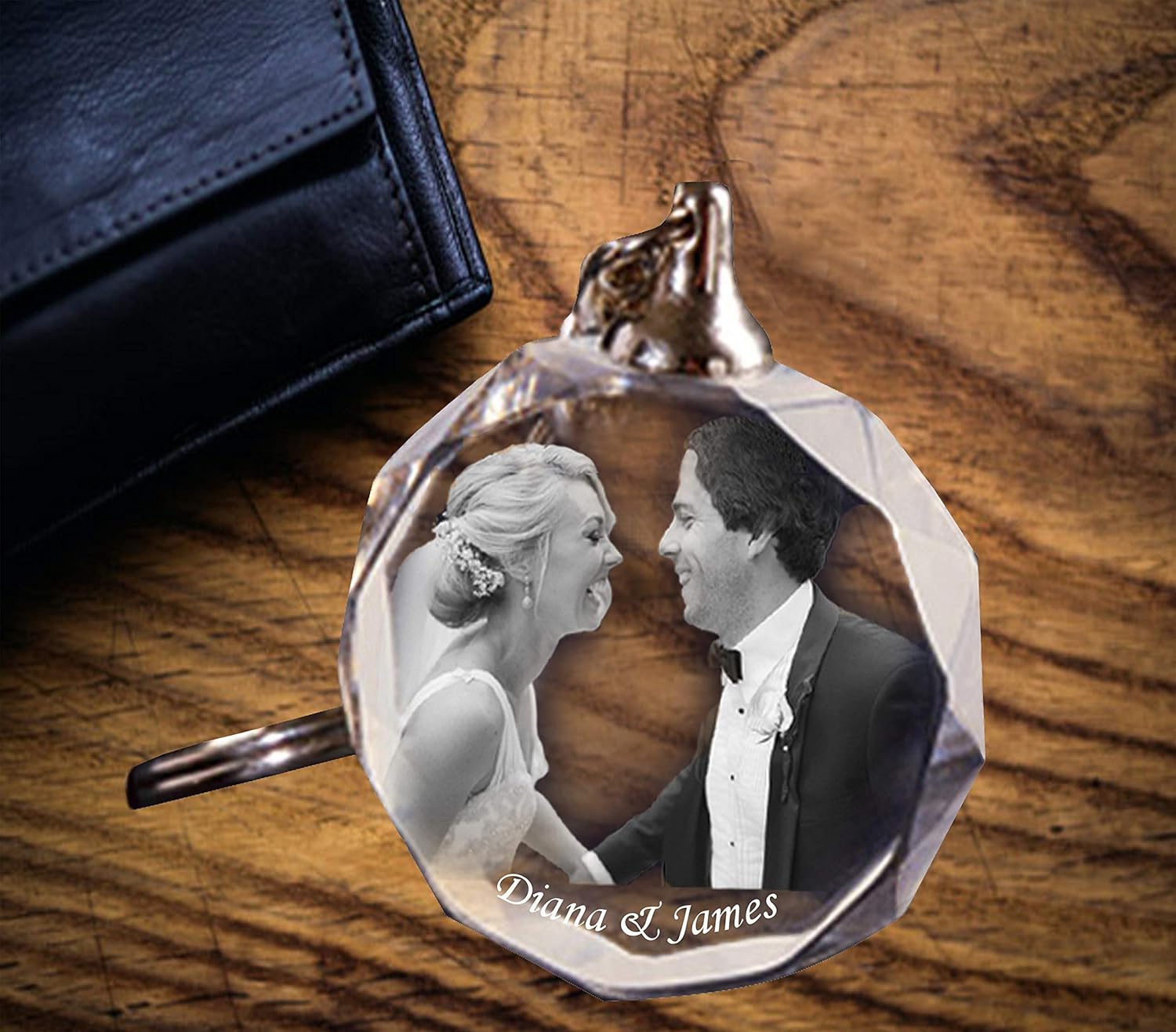 Personalised Glass Keychain / Custom Gift Your Picture and Text