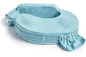 My Brest Friend Deluxe Nursing Pillow Slipcover Sleeve | Great for Breastfeeding Moms | Pillow Not Included, Aqua