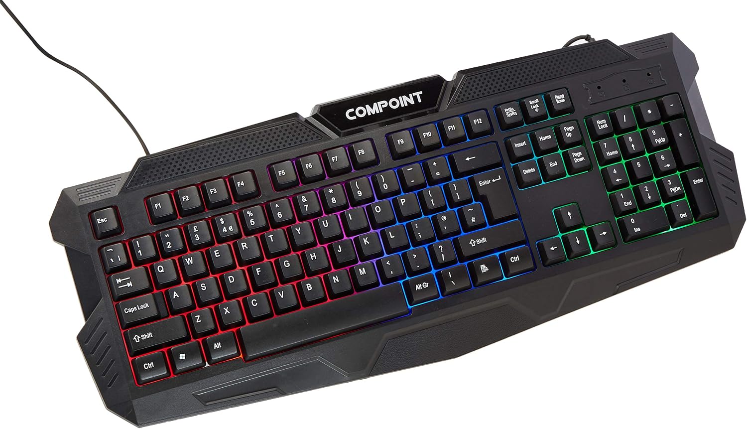Compoint Gaming Keyboard RGB Illumination USB Wired for PC Gamers PS4, PS5, Laptop, Xbox, MAC - Image 3
