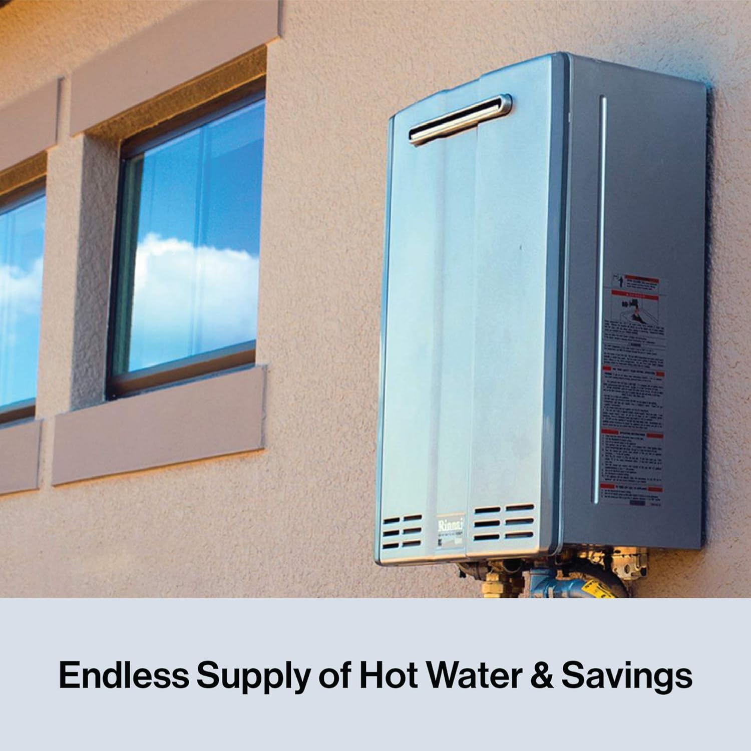 Rinnai RL Series HE+ Tankless Hot Water Heater Outdoor