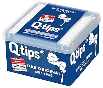 Q-Tips Pflegestäbchen / Wattestäbchen, 3er Pack (3 x 206 Stäbchen)