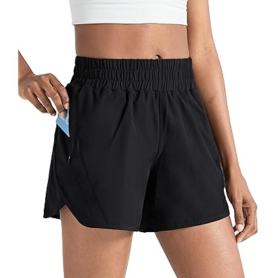 Buy Zuty 5 Athletic Running Shorts For Women With Zip Pocket High Waisted Quick Dry Workout Shorts With Liner Online In Indonesia B08zkhm52c