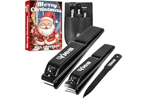 YMHB Nail Clippers Set, Ultra Sharp Toenail Clippers and Fingernail Clipper, Nail File, Nail Cutter, Nail Clippers for Men Women, Gifts for Women Men