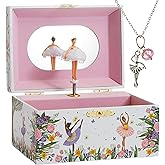 ABI + OLIE Musical Ballerina Jewelry box for Girls - Ballerina Music Box - Ballet Gifts - Toys for Girls 4-6 plus