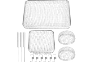 WADOY RV Furnace Vent Screen for Water Heater Vent Cover, RV Bugs Screen, Flying Insect Screen, Stainless Steel Mesh with Installation Tool
