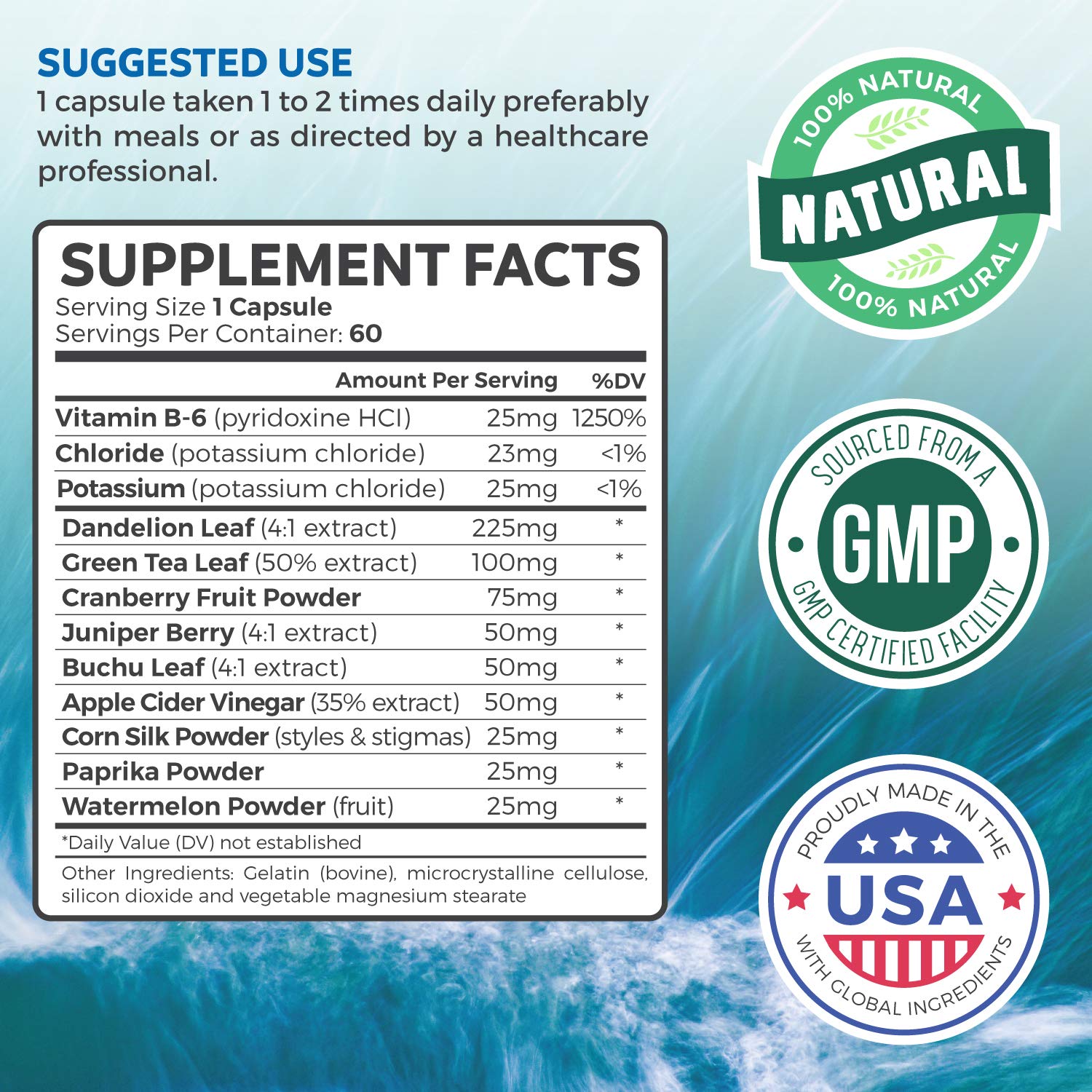 Water Pills Natural Diuretic Helps Relieve Bloating, Swelling