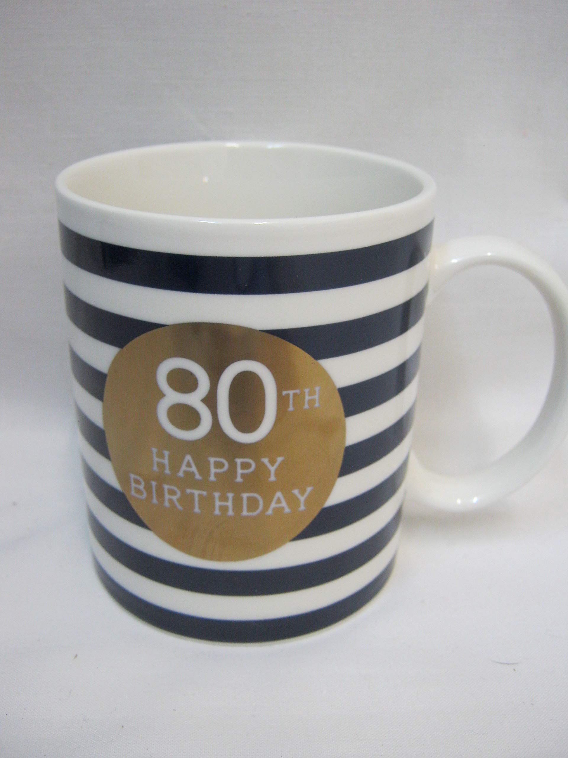 New BGT Tea Coffee Mug Happy Birthday 80th XQ054