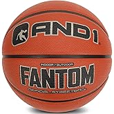 AND1 Fantom Rubber Basketball: Official Regulation Size 7 (29.5 inches) - Deep Channel Construction Streetball, Made for Indoor Outdoor Basketball Games