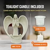 GloBrite Guardian Angel Candle Holders Set of 2 LED Tea Light Holders view 4