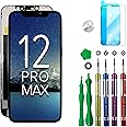 Ace Tech Cellular LCD Screen Replacement for iPhone 12 Pro Max 6.7 inch (Model A2342, A2410, A2412, A2411) 3D Touch Screen Display digitizer Repair kit Assembly w/Complete Tool Set