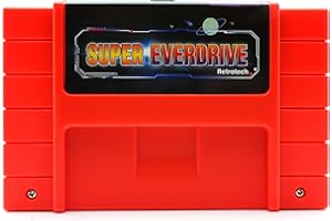 Retrotech Super 800 In 1 Game Cartridge For SNES Super Nintendo 16 Bit Console - Red