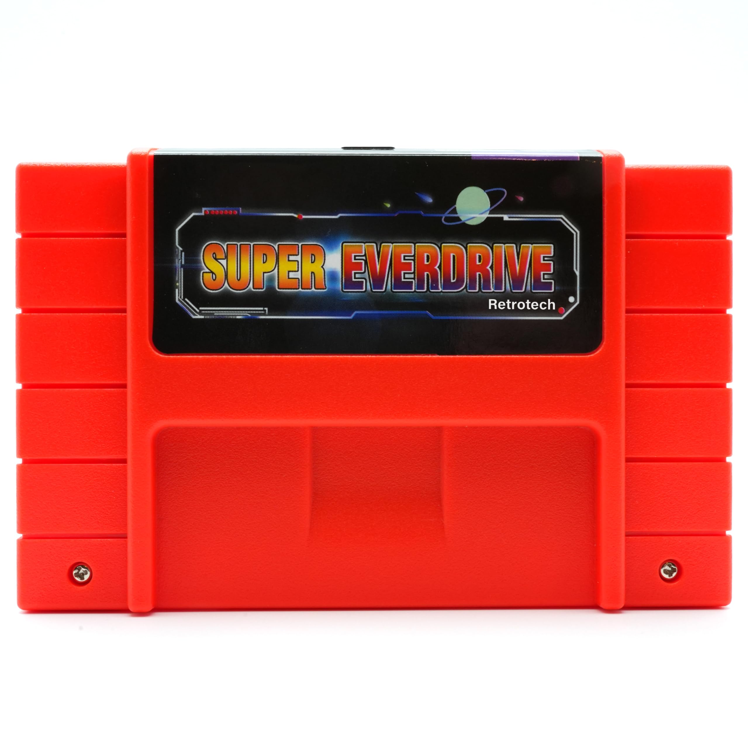 Retrotech Super 800 In 1 Game Cartridge For SNES Super Nintendo 16 Bit Console - Red, Includes Retrotech Printed Instructions