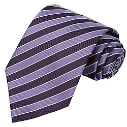 KissTies Mens 63'' Extra Long Tie Purple Lavender