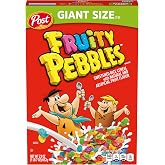 Fruity PEBBLES Breakfast Cereal, Gluten Free, 23 oz Box | Sweetened Puffed Rice With Crunchy Texture And Colorful Pieces, Delivering Bold Flavor In Every Spoonful