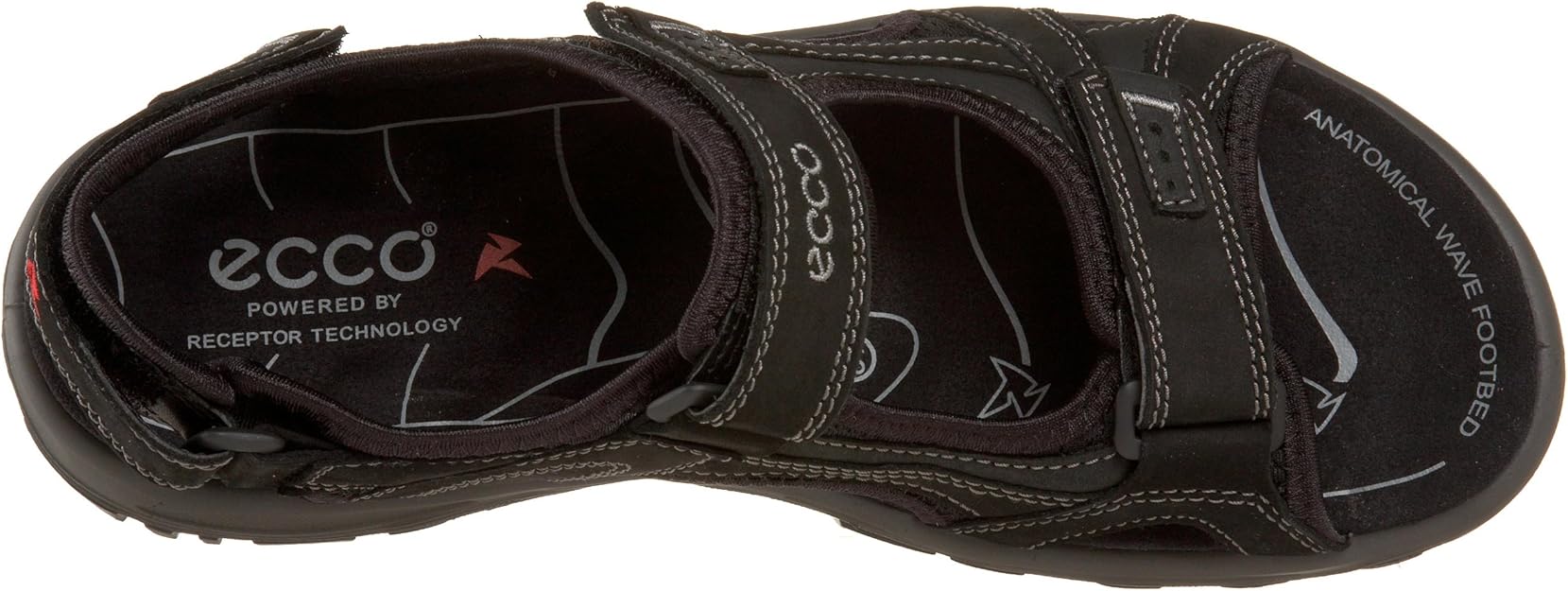 ecco anatomical wave footbed sandal