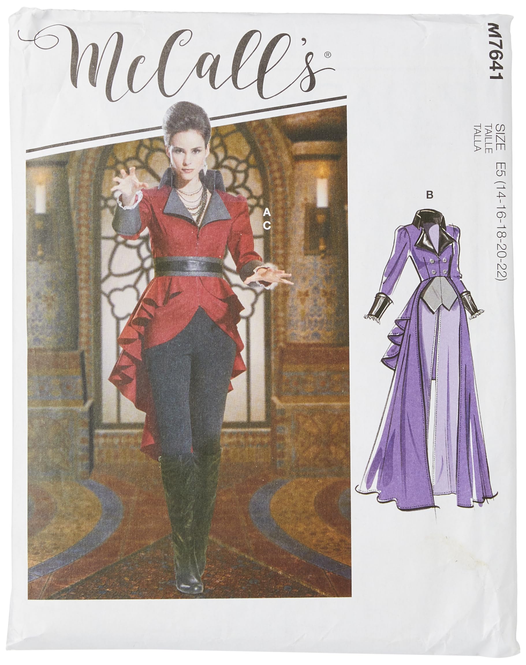 McCall's Patterns 7641 E5 Misses Costume, Multi-Colour