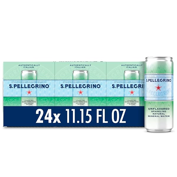 S.PELLEGRINO SPARKLING NATURAL MINERAL WATER, UNFLAVORED, 11.15 FL....