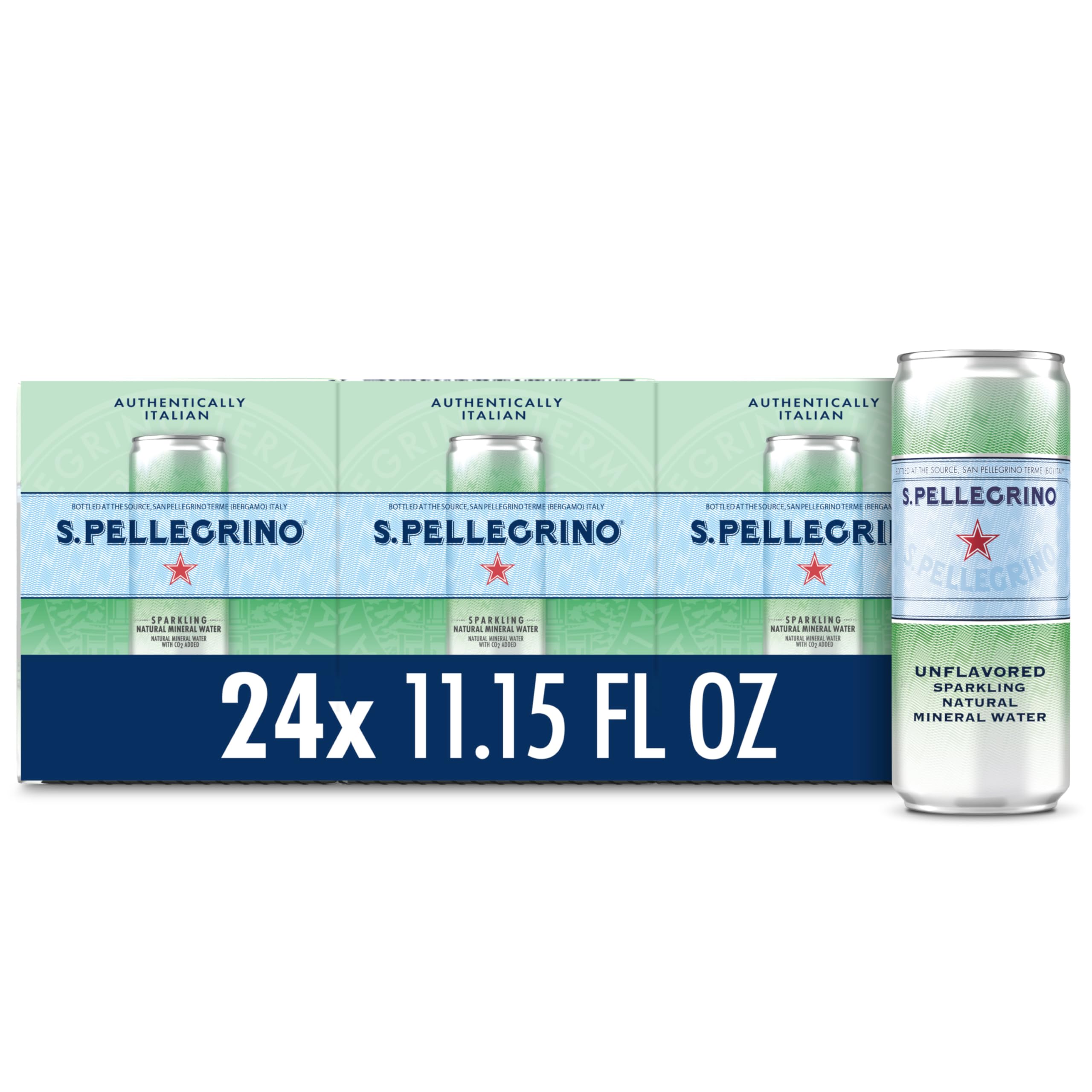 Photo 1 of BB 11/2026
S.Pellegrino Sparkling Natural Mineral Water, Unflavored, 11.15 Fl. Oz (Pack of 24)