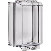 Safety Technology International, Inc. STI-14200NC Universal Stopper&reg; Low Profile with Surface Mount with Conduit Knockouts, Indoor/Outdoor Clear Multi Purpose Protective Polycarbonate Cover