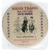 Three Ladies Spring Roll Rice Paper Wrappers Round 25cm (3pks)
