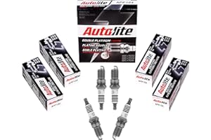 Autolite APP104 Double Platinum Automotive Replacement Spark Plugs (4 Pack)