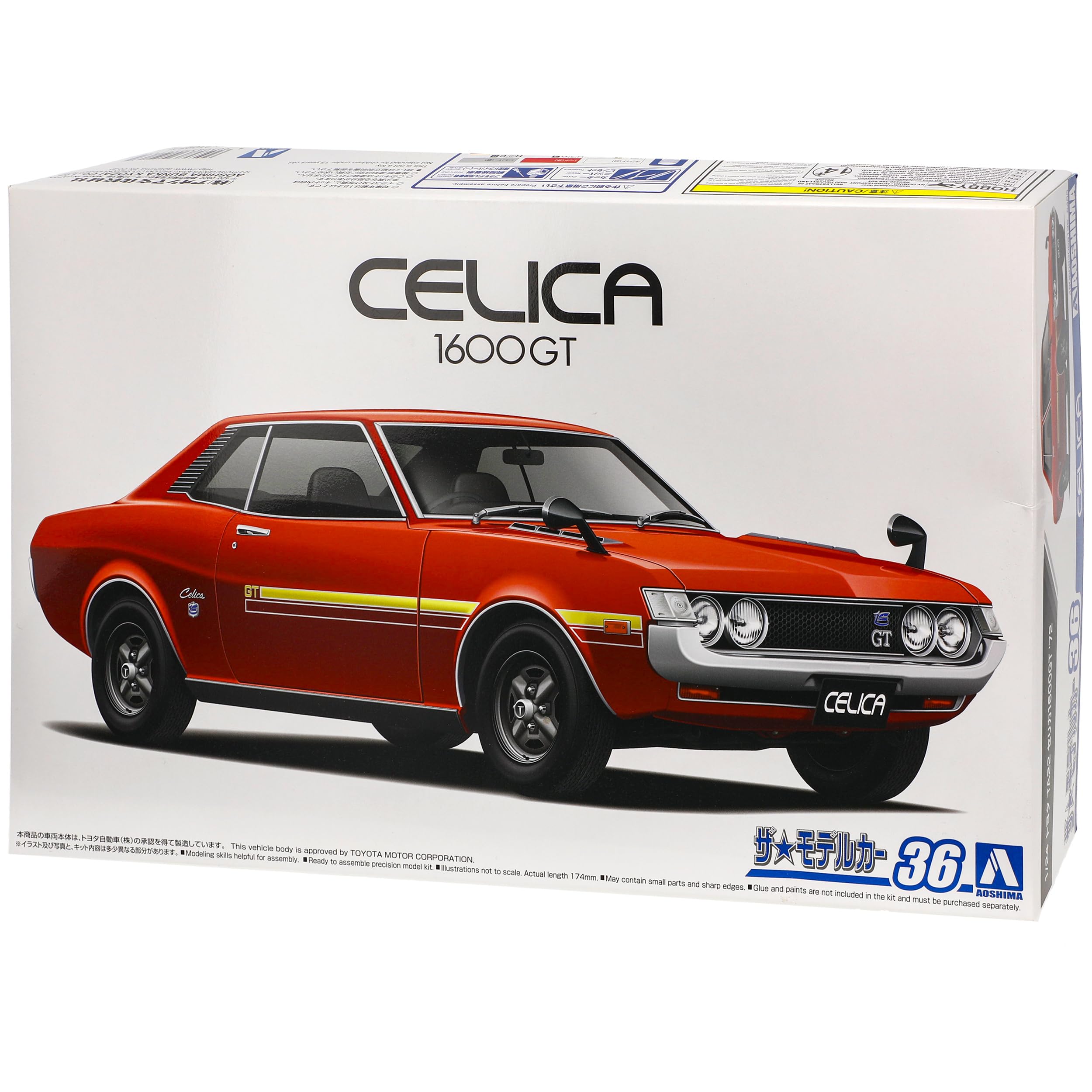Toyota Celica GT-Four Rallye Auto Modell 1/43 – Mit Vitrine, 11 Cm, Metall/Plastik