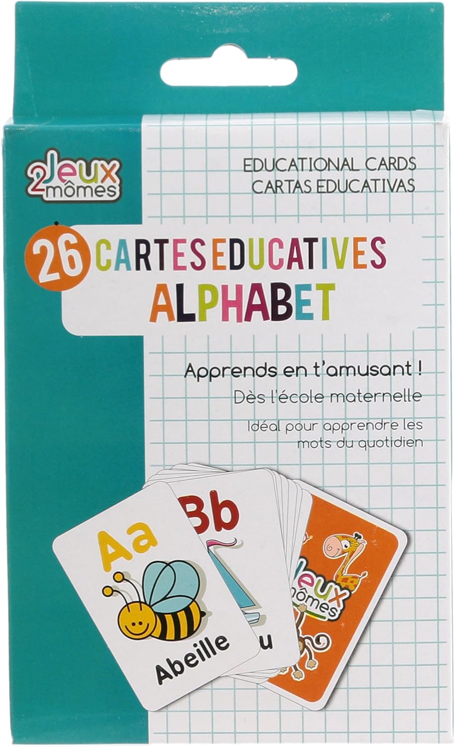 Juegos 2 Momes ea5014 Educative Palabras Tarjeta Papel Multicolor 7,90 12 x 0,10 cm, Multicolored, 7,90 x 12 x 0,10 cm