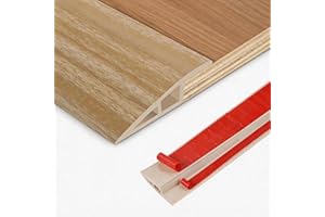 Floor Transition Strip Vinyl Door Threshold Ramp Self Adhesive Carpet Edging Strip Doorway Edge Trim, Overlap Edge Reducer fo