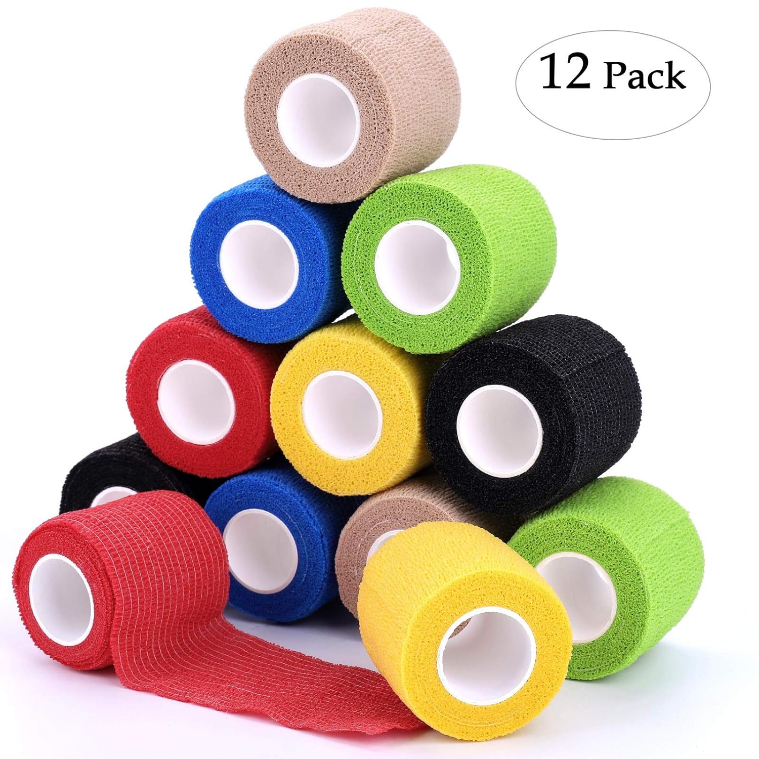 SelfAdhesive Cohesive Wrap Bandage Flexible Stretch Tape
