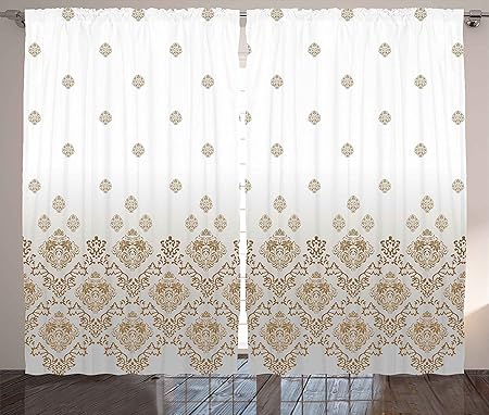 Victorian Curtains Damask Decorations Vintage Romantic Country
