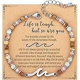 AryaHozel Wave Bracelets for Women, Christmas Stocking Stuffers, Jewelry Gifts for Best Friend, Sister, Mom, Daughter | 21st 30th 40th 50th 60th 70th Birthday Gifts for Women