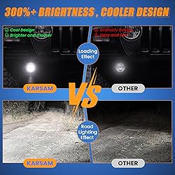 KARSAM 4 Inch Round LED Fog Lights for 2007-2018