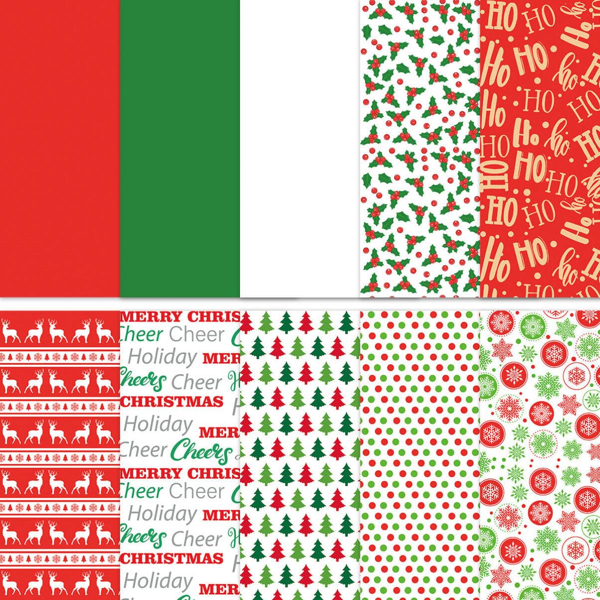 150 Sheets Christmas Tissue Paper Xmas Wrapping Paper Holiday Wrapping Sheets for Wrapping Boxes DIY Crafts Holiday Decoration (10 Patterns)