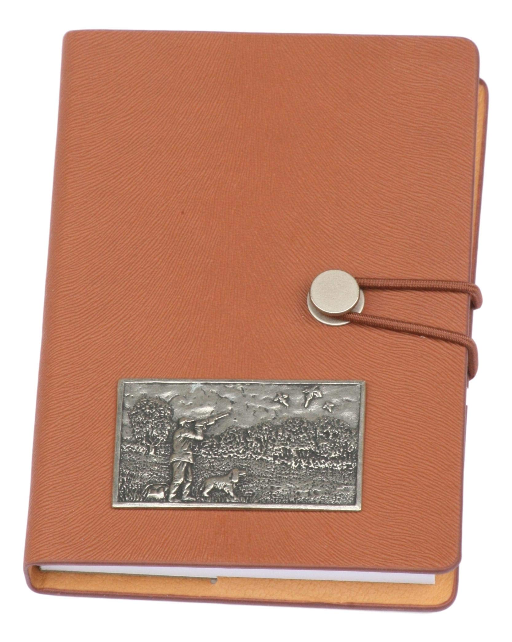 Gamekeepers Cottage gifts Shooting Scene Notebook A6 Pocket Sized Notepad Shooting Gift Brown