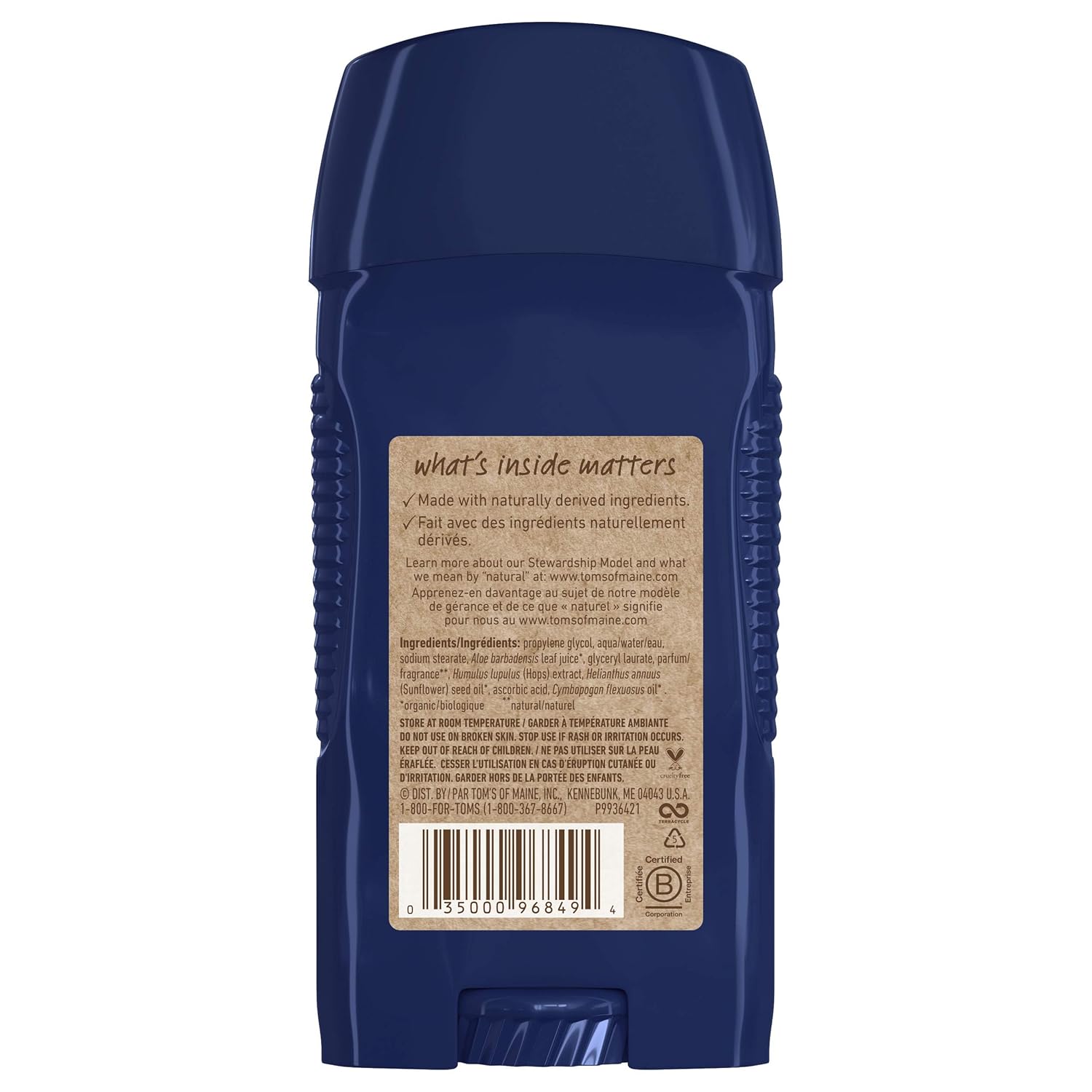 Tom's of Maine Long-Lasting Aluminum-Free Natural Deodorant for Men, North Woods, 2.8 oz. 3-Pack : Beauty