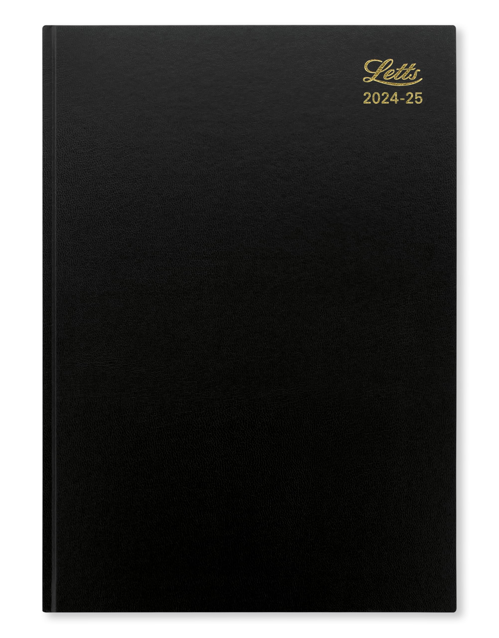 Letts of London Standard A4 academic 2024/2025 week to view diary - black