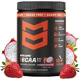 MTN OPS BCAA Powder for Muscle Recovery, Strawberry Dragonfruit | 2:1:1 BCAAs, Amino Acids for Muscle Recovery, Zero Sugar, Gluten Free, Hydration Support
