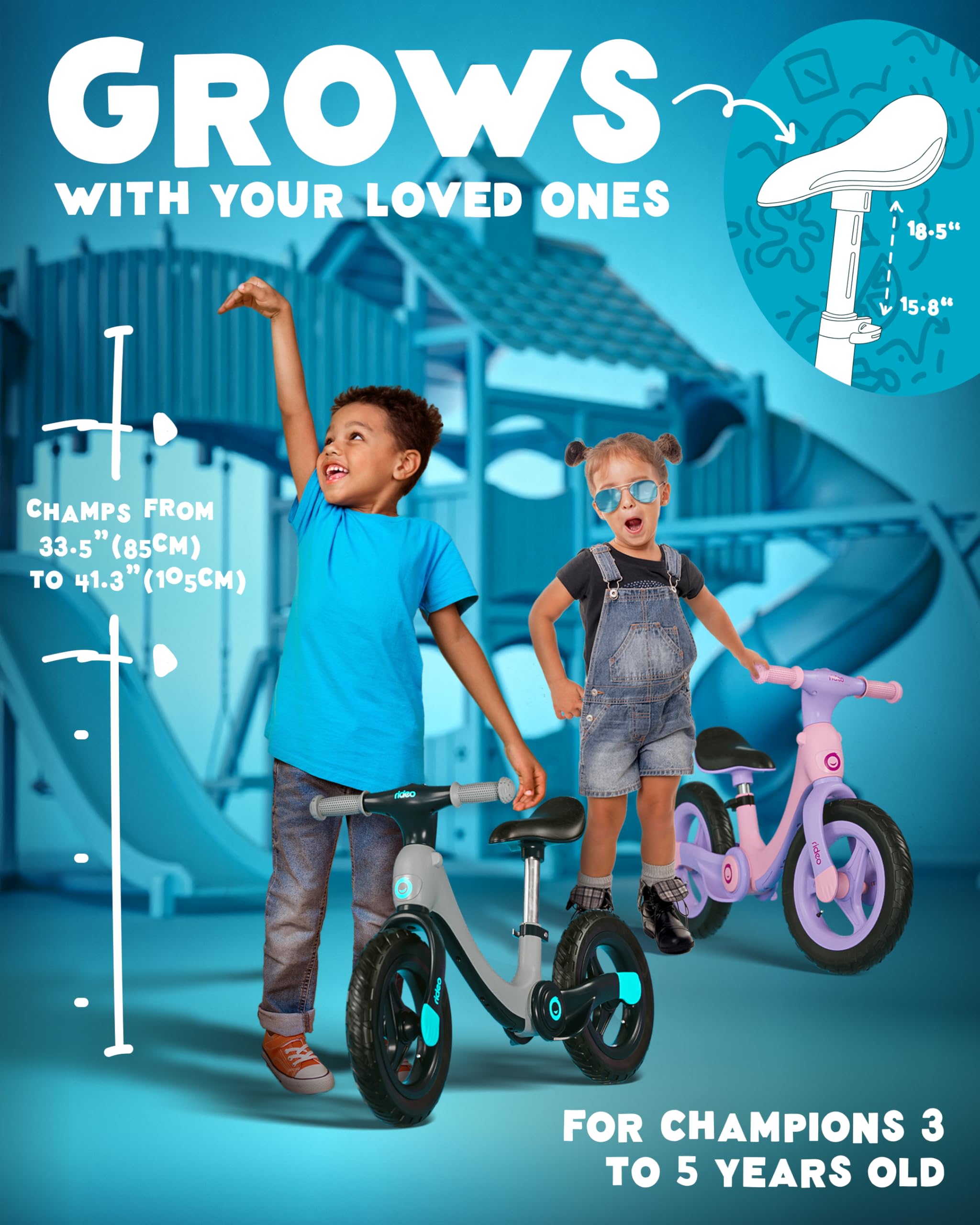 Folding Kids Balance Bike | Safety First 12