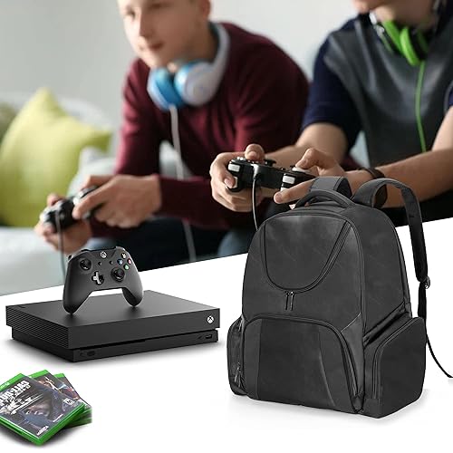 CURMIO Travel Backpack Compatible with Xbox Series S, Xbox One
